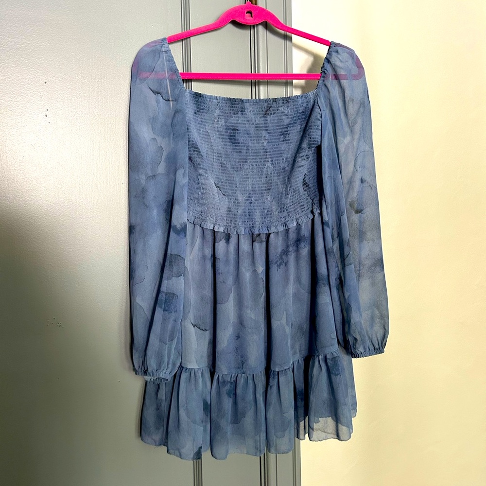 Floral Blue Aritzia Dress